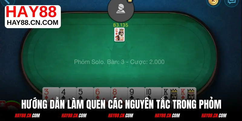 Hướng dẫn làm quen các nguyên tắc trong Phỏm