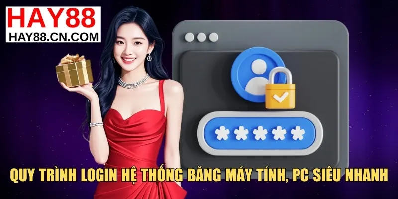 Quy trình login hệ thống băng máy tính, PC siêu nhanh